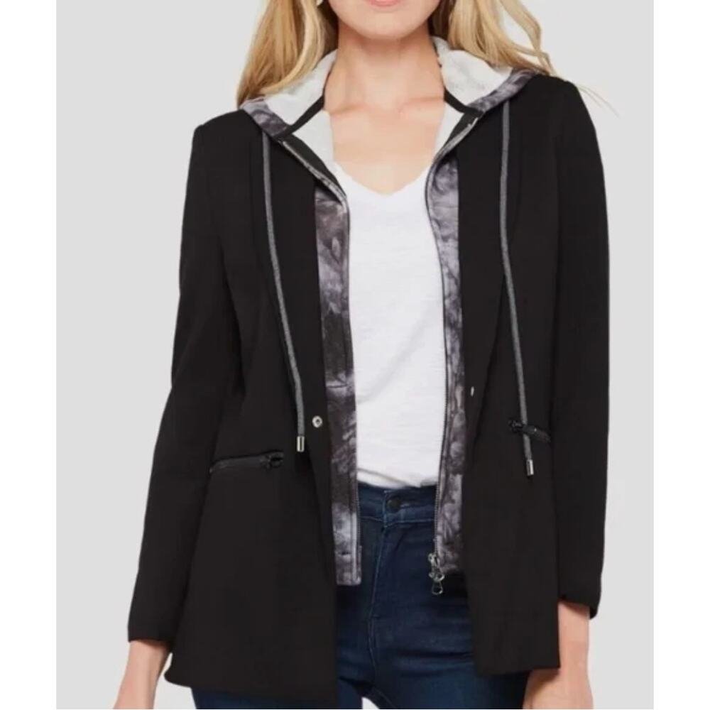 Jamison Black Hoodie Sweatshirt Dickie Jacket XS